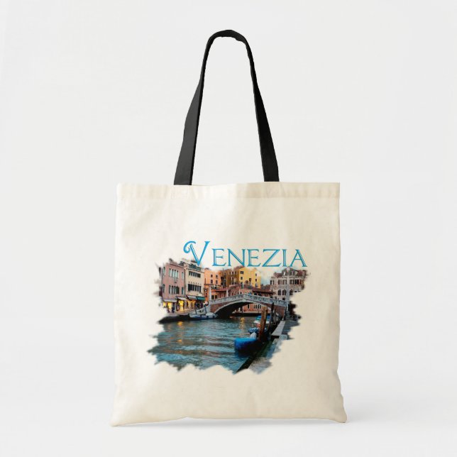 Bolso De Tela Venezia, Italia: Along the Canal (Frente)