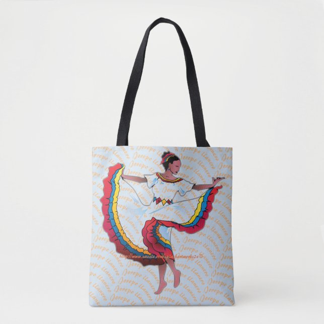 Bolso De Tela "Venezuela, el joropo " (Anverso)