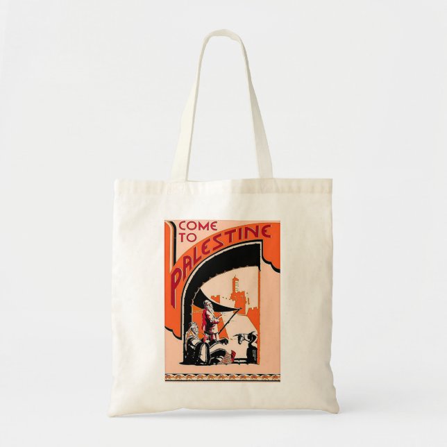 BOLSO DE TELA VENGA A PALESTINA (Frente)