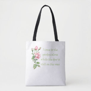 Bolso De Tela Vengo al Jardín solo Cita Jardinería
