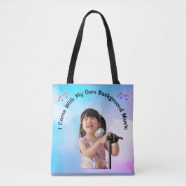 Bolso De Tela Vengo Con Mi Propia Música De Fondo