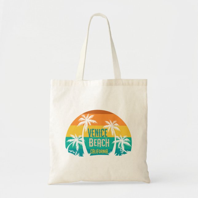 Bolso De Tela Venice Beach Retro (Frente)