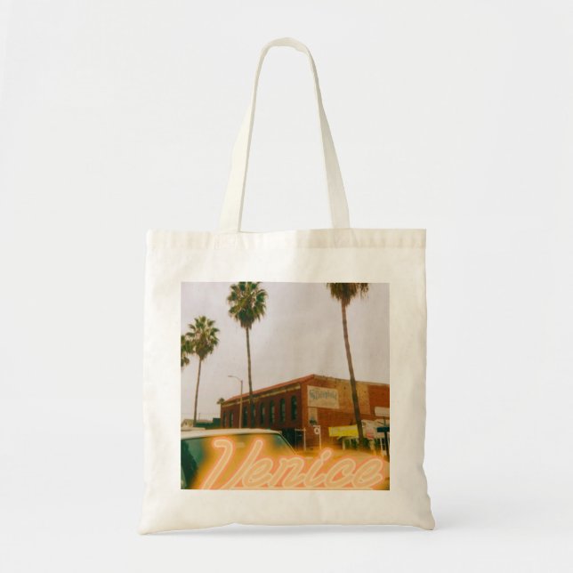 Bolso De Tela Venice Beach Retro Print (Frente)