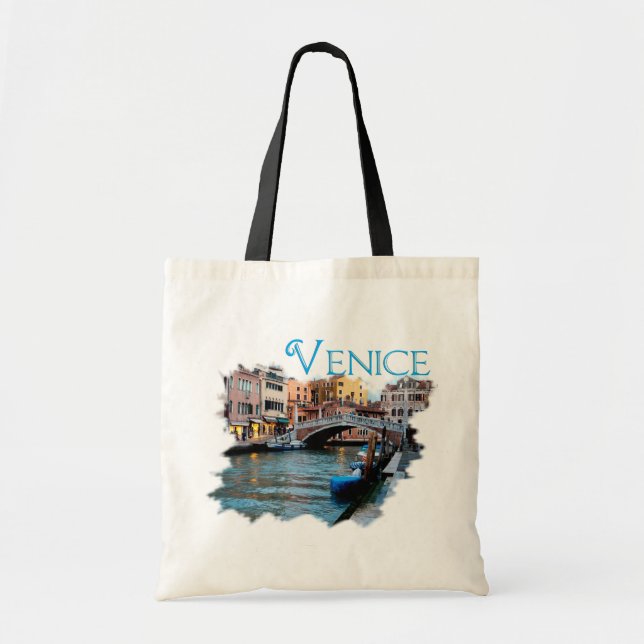 Bolso De Tela Venice, Italy: Along the Canal (Frente)