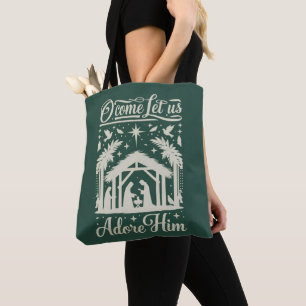 Bolso De Tela Venid Adoremosle Belén Cristiano 