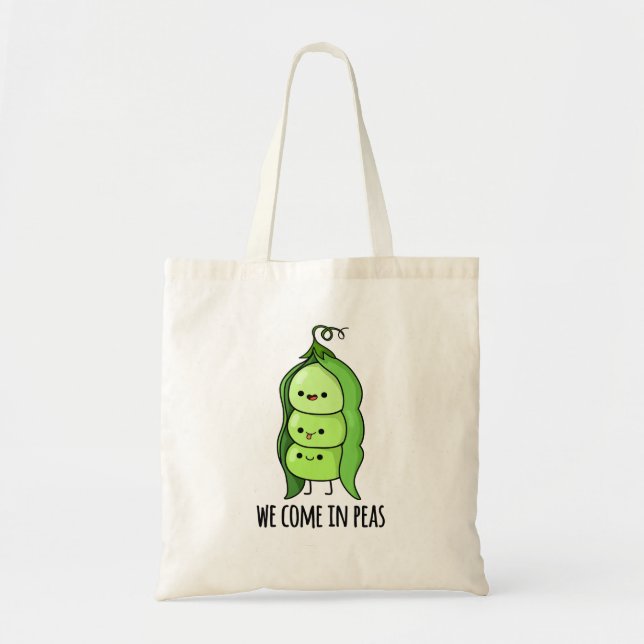 Bolso De Tela Venimos En Peas Gracioso Pea Pun (Frente)