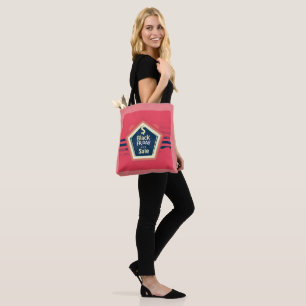 Bolso De Tela Venta de Viernes Negro Rosa