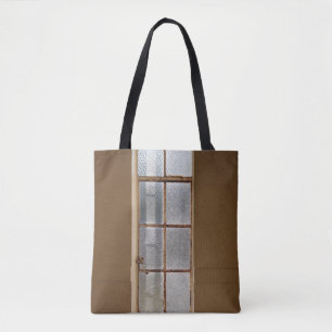 BOLSO DE TELA VENTANA DE 8 PANELES DE VIDRIO TRANSPARENTE CERRAD