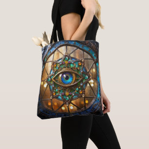 Bolso De Tela Ventana de ojo de buey rústica Tercer Ojo