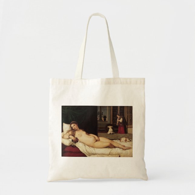 Bolso De Tela Venus de la Venecia Urbino Titian 1538 (Frente)