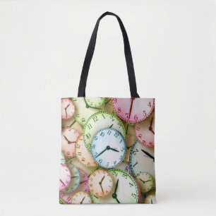 Bolso De Tela Ver Clocks Office Work School Club Shop