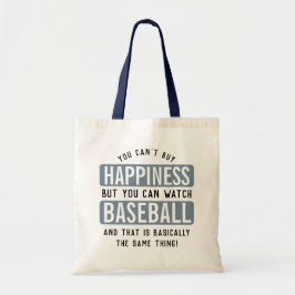 Bolso De Tela Ver el béisbol es felicidad es divertido el béisbo