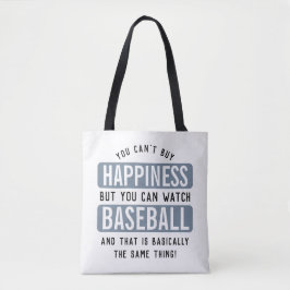 Bolso De Tela Ver el béisbol es felicidad es divertido el béisbo