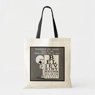 Bolso De Tela Ver es una gráfica de ojos creyentes