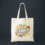Bolso De Tela Ver Tote local<br><div class="desc">Apoye a su comunidad local,  compre local! Este tote ofrece ilustraciones originales de frutas de temporada.</div>