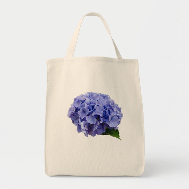 Bolso De Tela Verano azul de la primavera de la flor del (Frente)