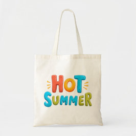 Bolso De Tela Verano caliente - Estampilla de temporada de veran
