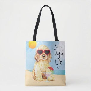Bolso De Tela Verano cocker spaniel