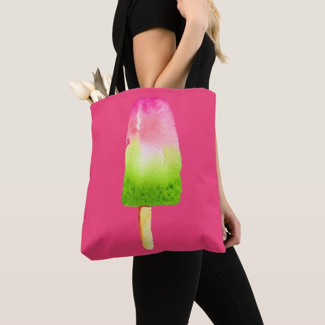 Bolso De Tela Verano de la paleta rosa de frambuesa (Detalle)