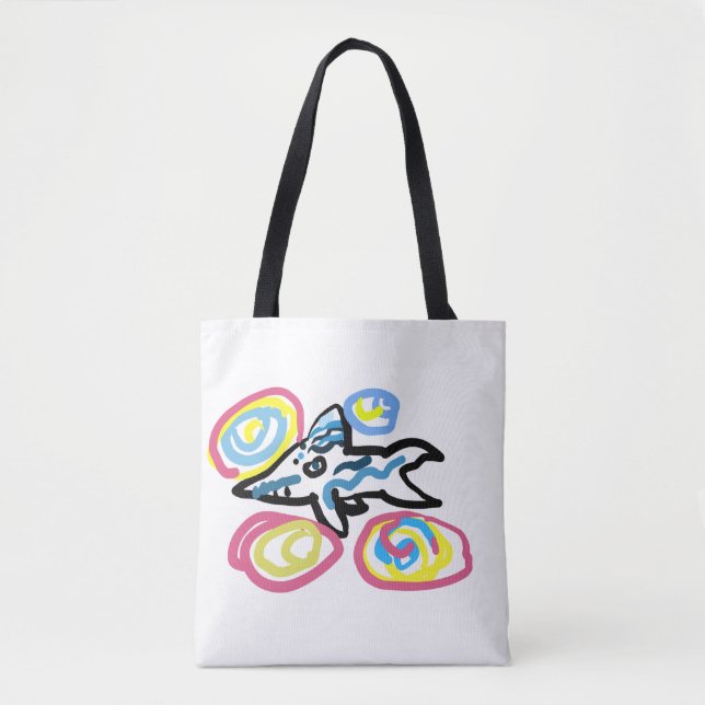 Bolso De Tela Verano de tiburones  (Anverso)