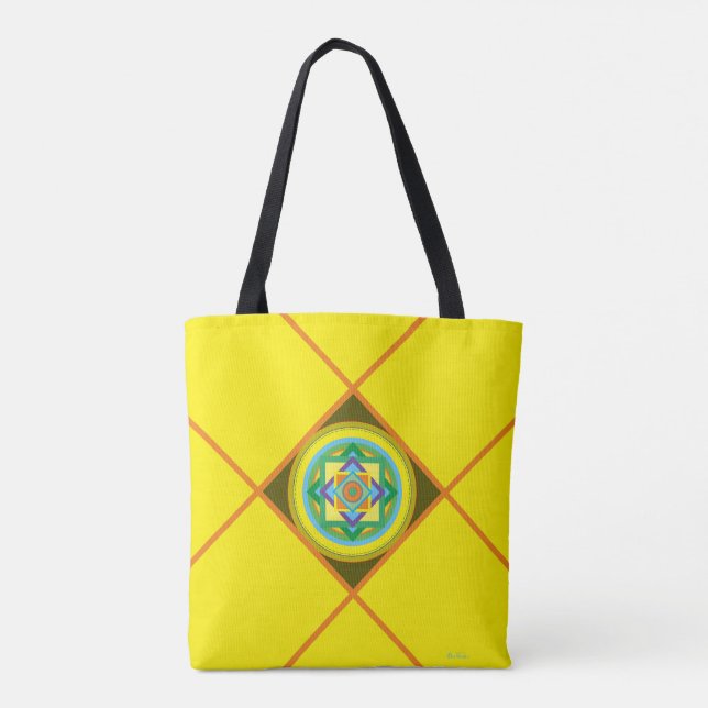 Bolso De Tela ''Verano indio' (Reverso)