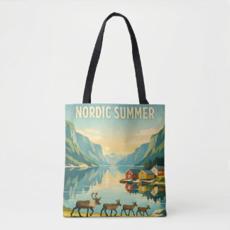 Bolso De Tela Verano Nórdico – Viajes Vintage por Fiordos Escand