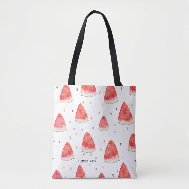 Bolso De Tela Verano personalizado de las sandías acuáticas (Anverso)