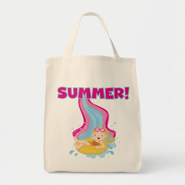 Bolso De Tela Verano rubio del chica (Frente)