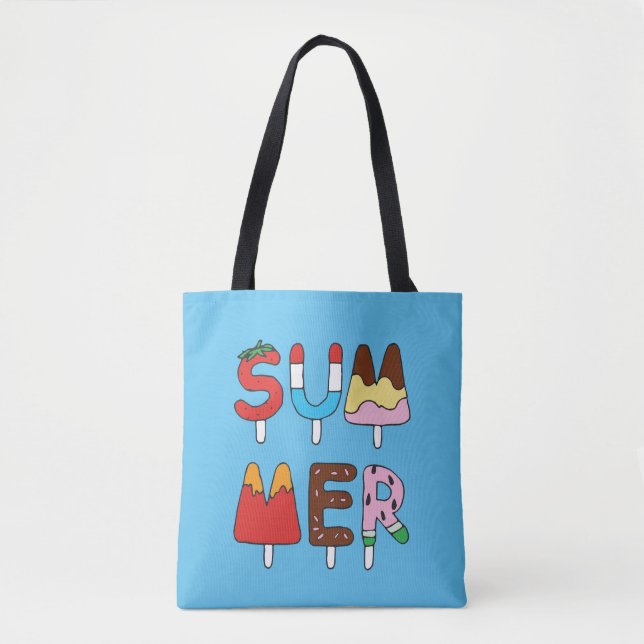 Bolso De Tela Verano Snack Kids Popsicles (Anverso)