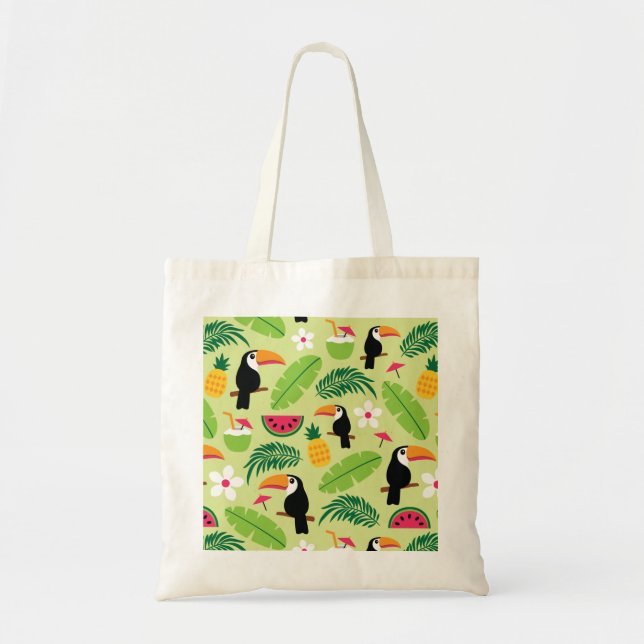 Bolso De Tela Verano Tropical Turco (Frente)