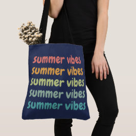 Bolso De Tela Verano Vibes Beach Vacaciones Verano Retro