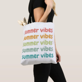 Bolso De Tela Verano Vibes Beach Vacaciones Verano Retro
