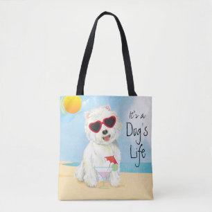 Bolso De Tela Verano Westie