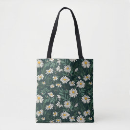 Bolso De Tela Verano White Daisy Meadow