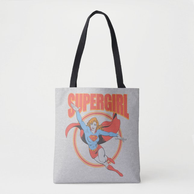 Bolso De Tela Verdadera Superchica Vintage Flying Graphic (Anverso)