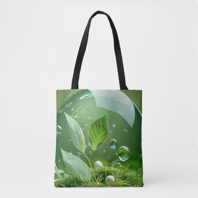 Bolso De Tela Verdant Bubble Harmony (Anverso)