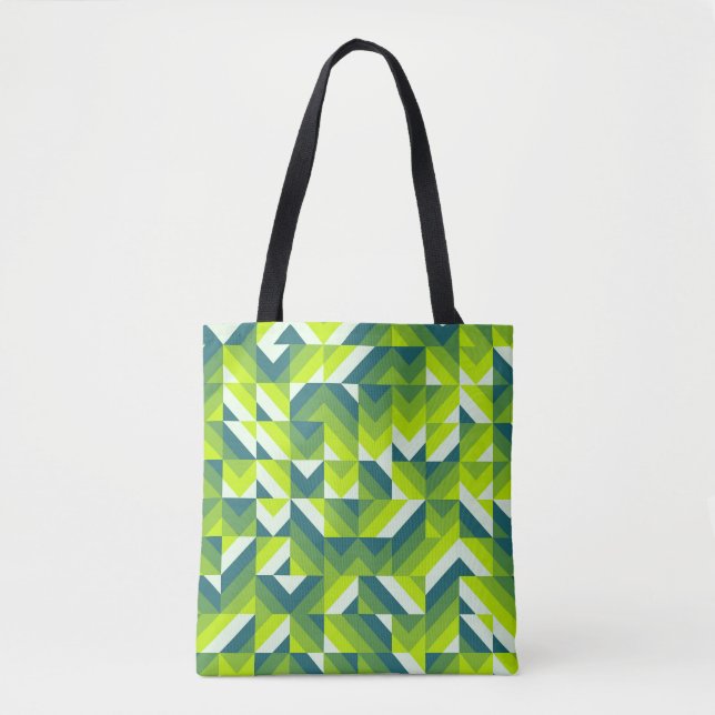 Bolso De Tela Verdant Vibes Mosaic (Anverso)