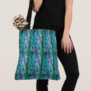 Bolso De Tela Verde azul de Abalone