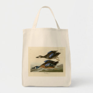 Bolso De Tela Verde azulado de ala azul de los pájaros de Améric