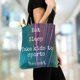 Bolso De Tela Verde azulado Rosa Comer Dormir Llevar a los niños