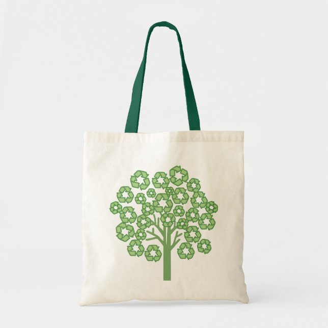 Bolso De Tela Verde de moda (Frente)