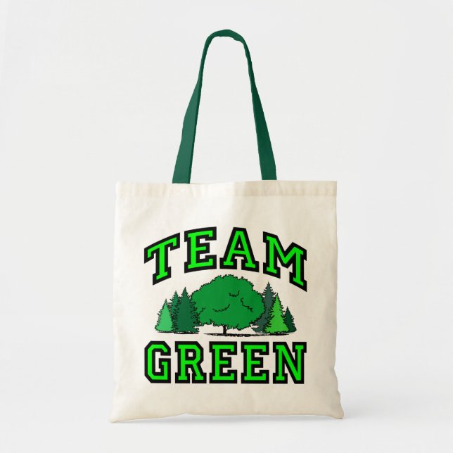 Bolso De Tela Verde del equipo (Frente)