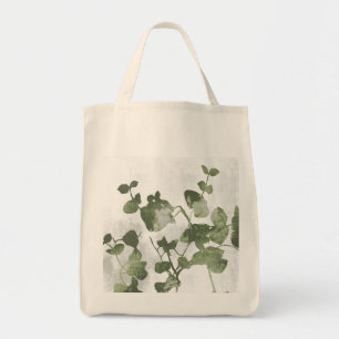 Bolso De Tela Verde Oliva Salvia Botánico Minimalista Pintoresco