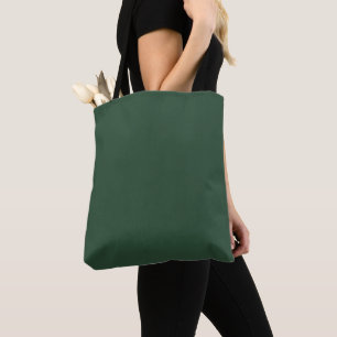 Bolso De Tela Verde Pino