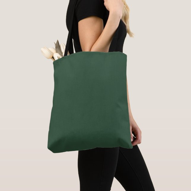 Bolso De Tela Verde Pino (Detalle)
