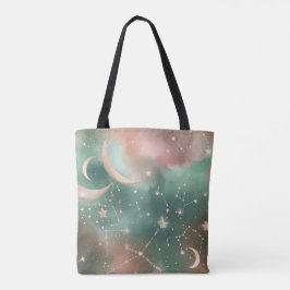 Bolso De Tela Verde Salvia Rubor Luna Estética Terrosa