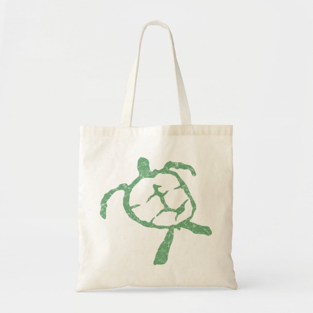 Bolso De Tela verde tortuga (Frente)