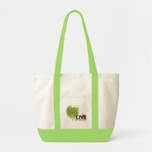 Bolso De Tela Verde vivo