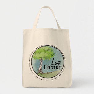 Bolso De Tela Verde vivo