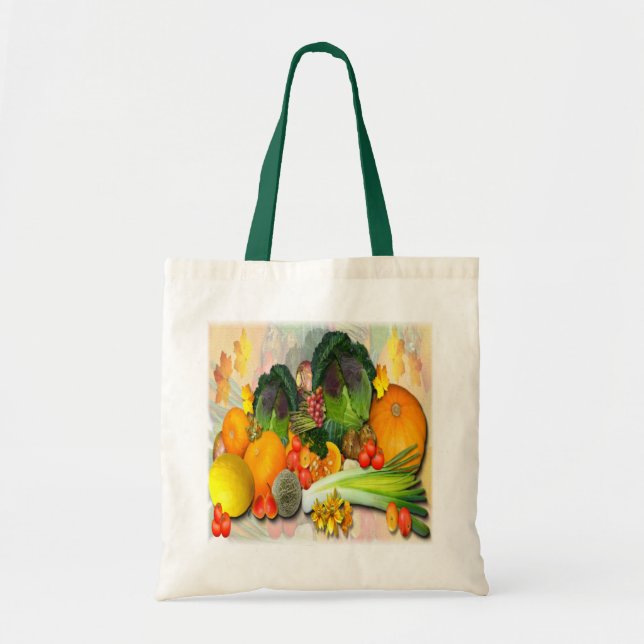 BOLSO DE TELA VERDURAS AUTUMN (Frente)